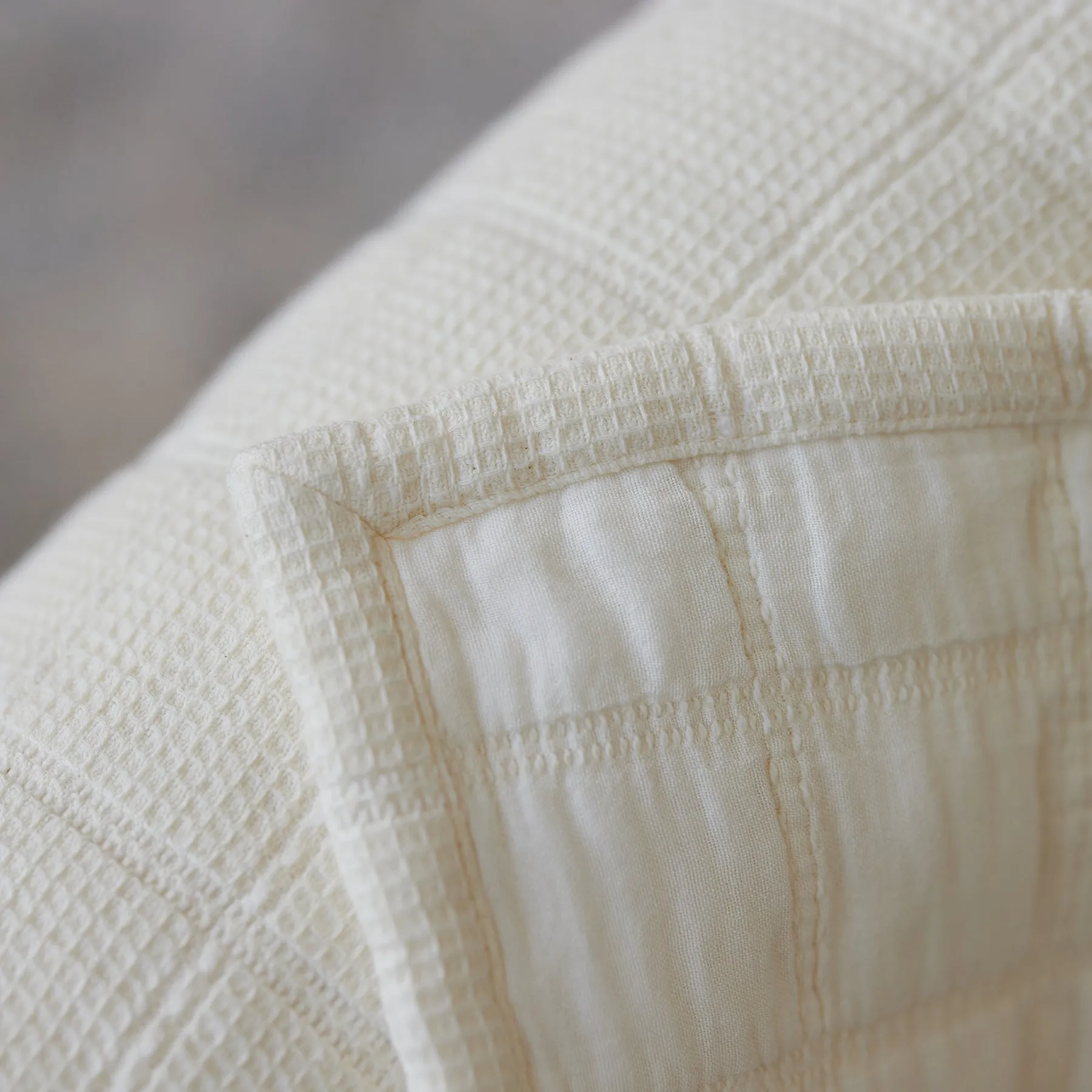 Waffle Windowpane Blanket