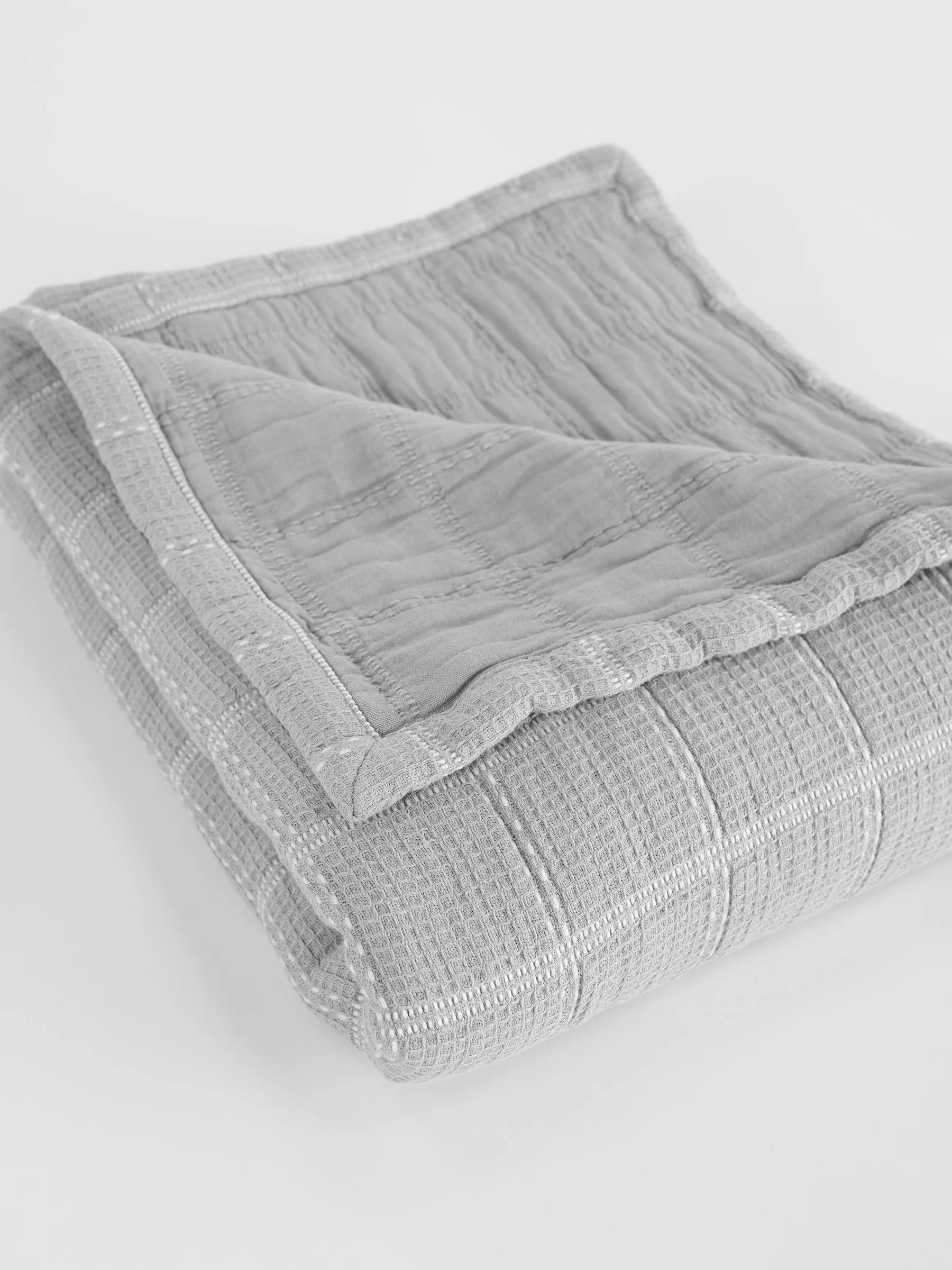 Waffle Windowpane Blanket