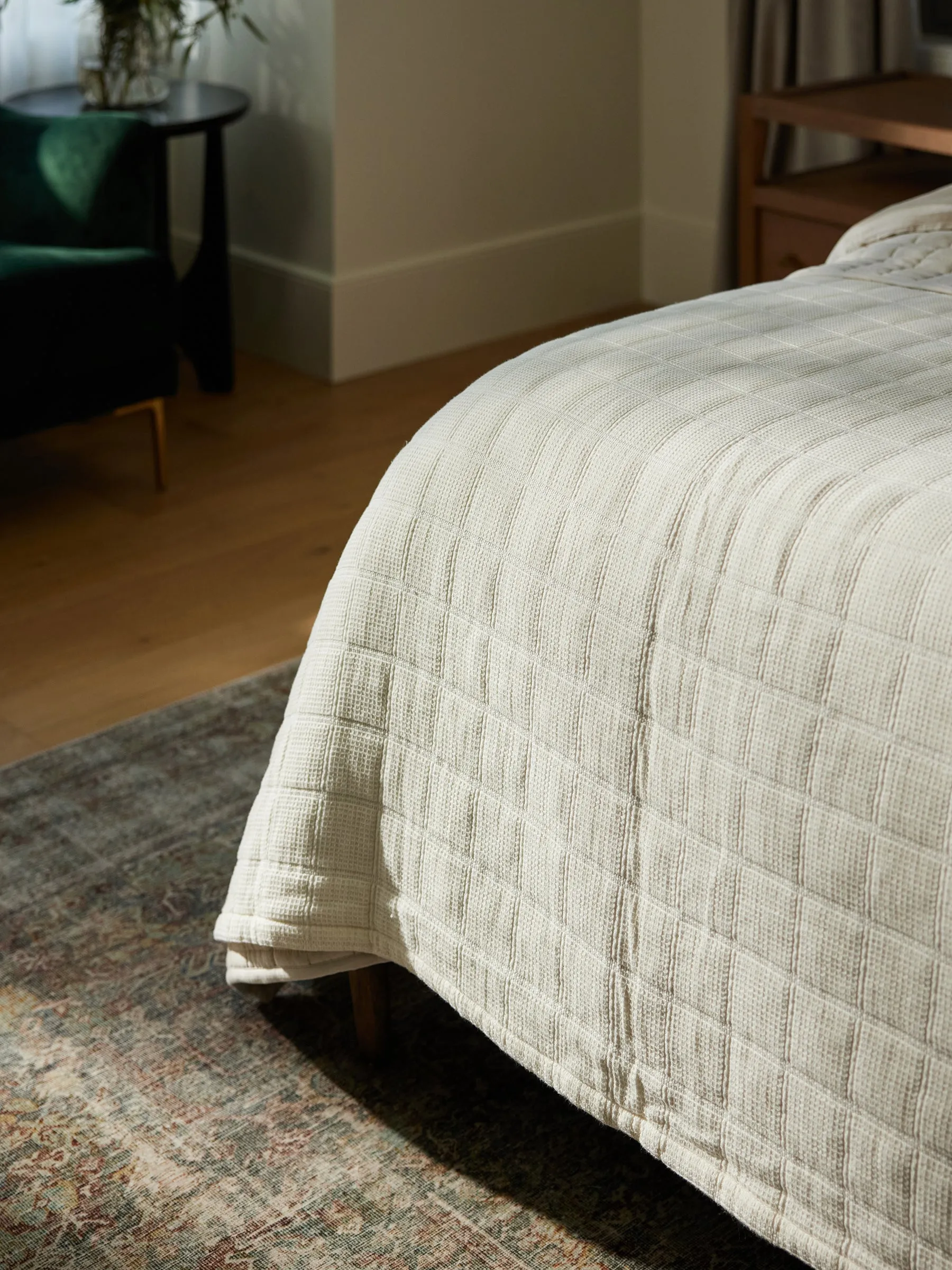 Waffle Windowpane Blanket