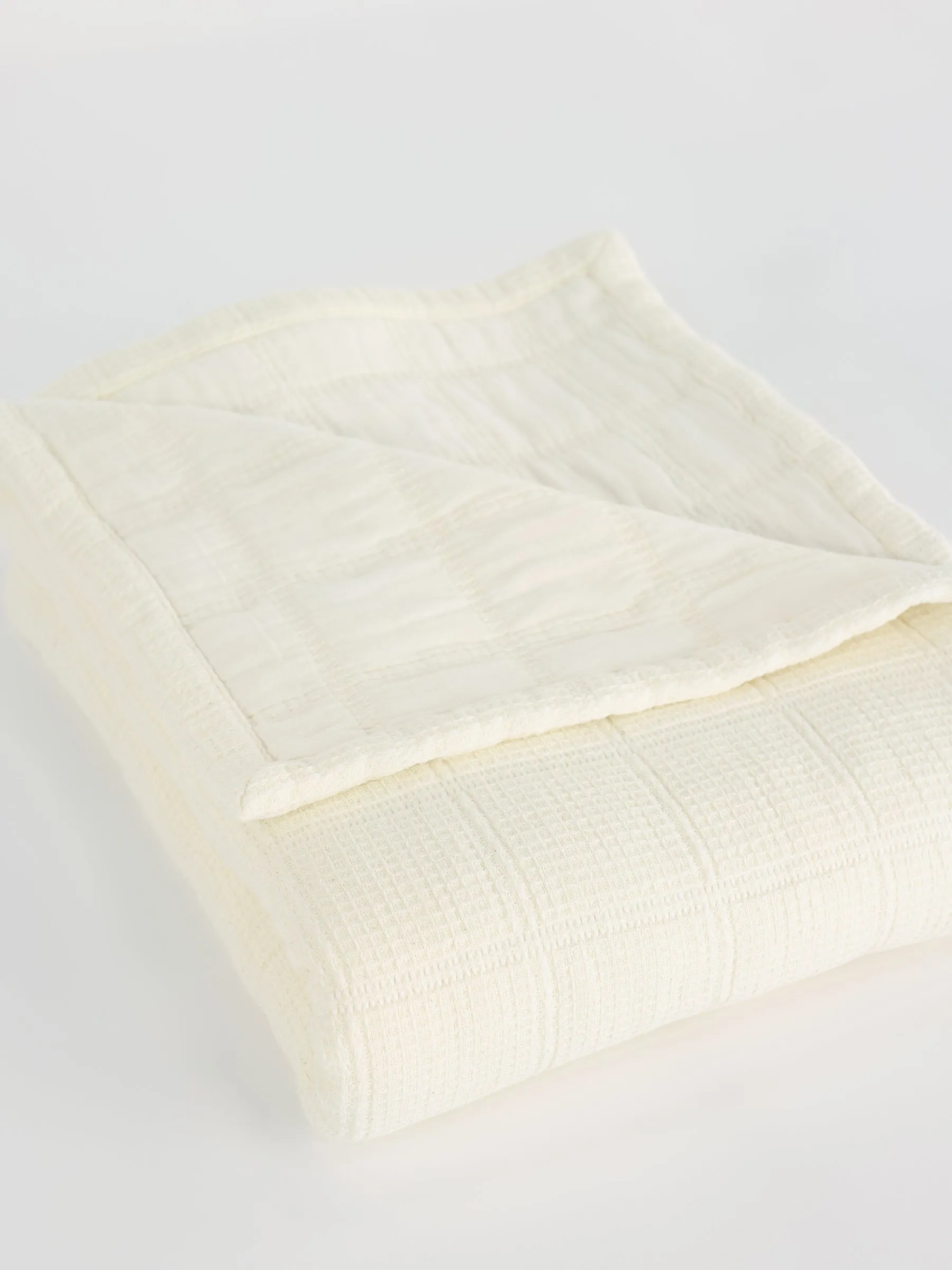Waffle Windowpane Blanket