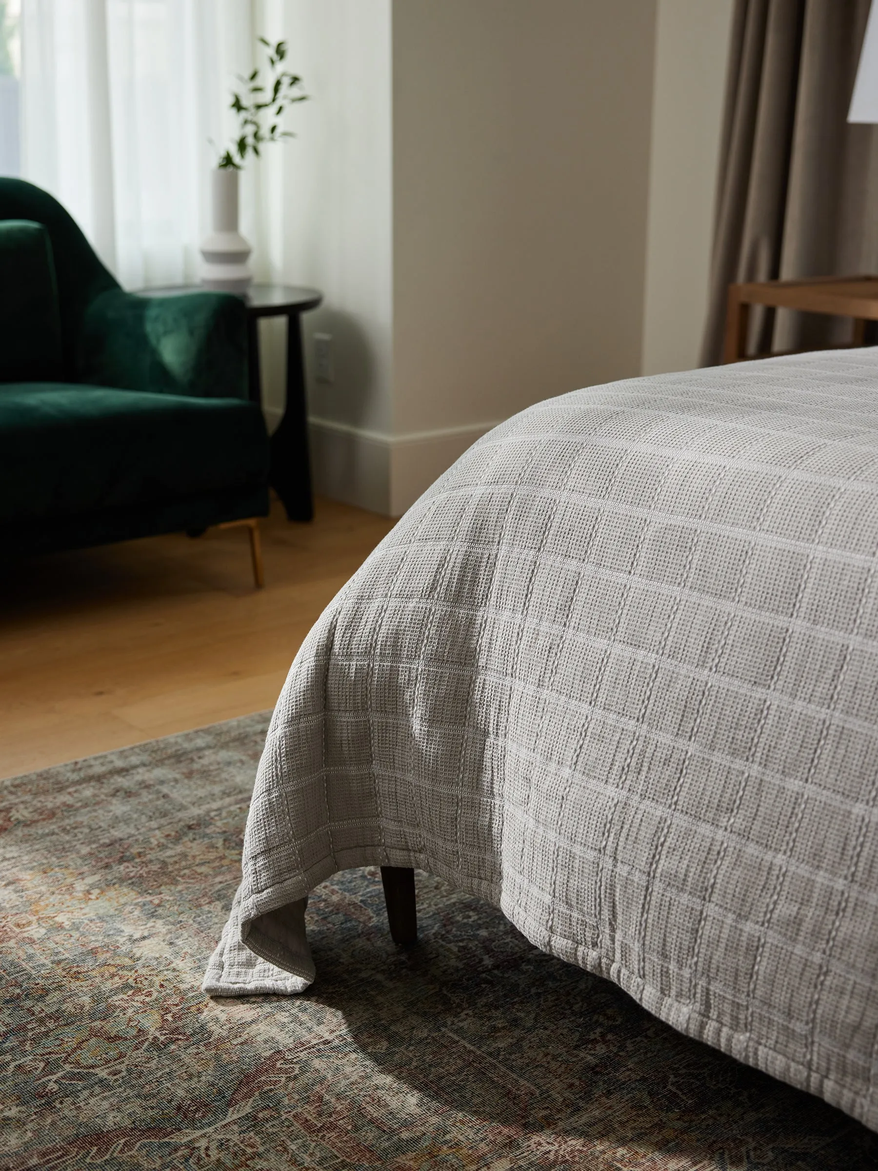 Waffle Windowpane Blanket