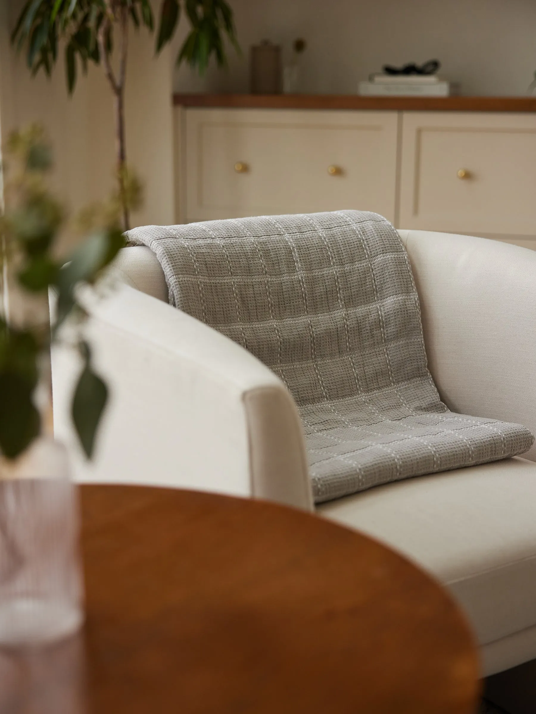 Waffle Windowpane Blanket