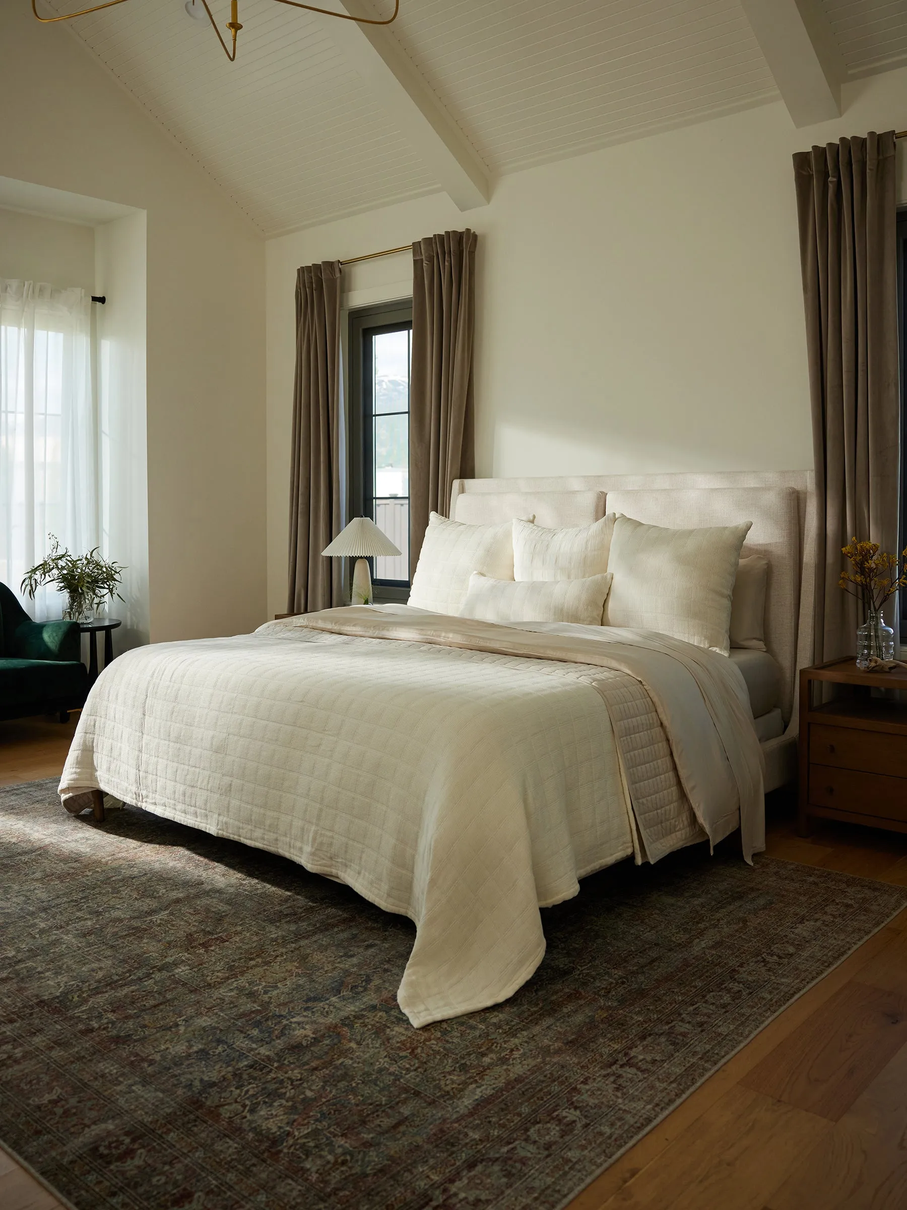 Waffle Windowpane Blanket