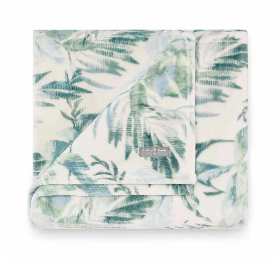 Wallpaper Leaves 127x152cm Throw Rug Castaway Green