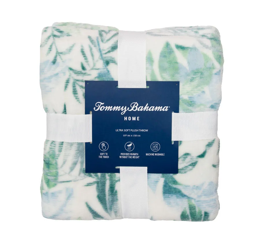 Wallpaper Leaves 127x152cm Throw Rug Castaway Green
