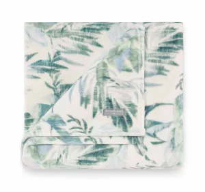Wallpaper Leaves 127x152cm Throw Rug Castaway Green