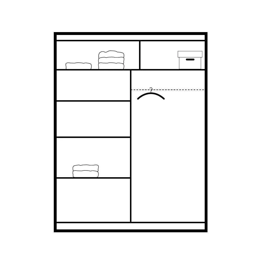 Wardrobe Rome 150 White