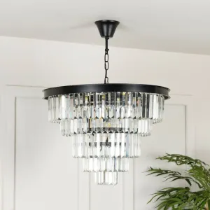 Washington Medium 5 Light Pendant Light - Black