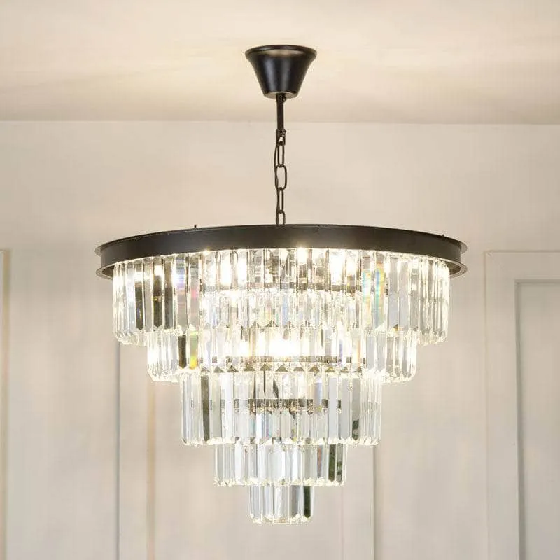 Washington Medium 5 Light Pendant Light - Black
