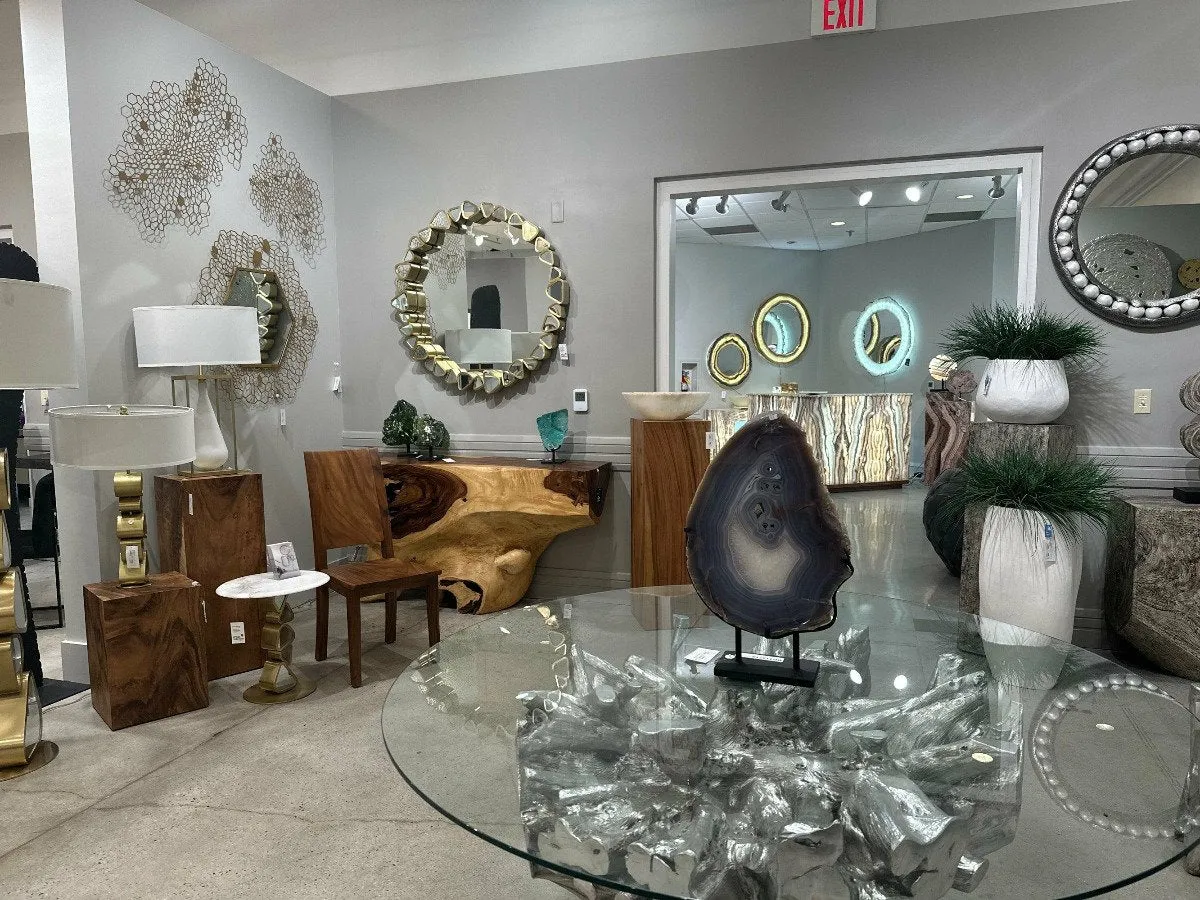 Waterfall Desk, Silver Leaf