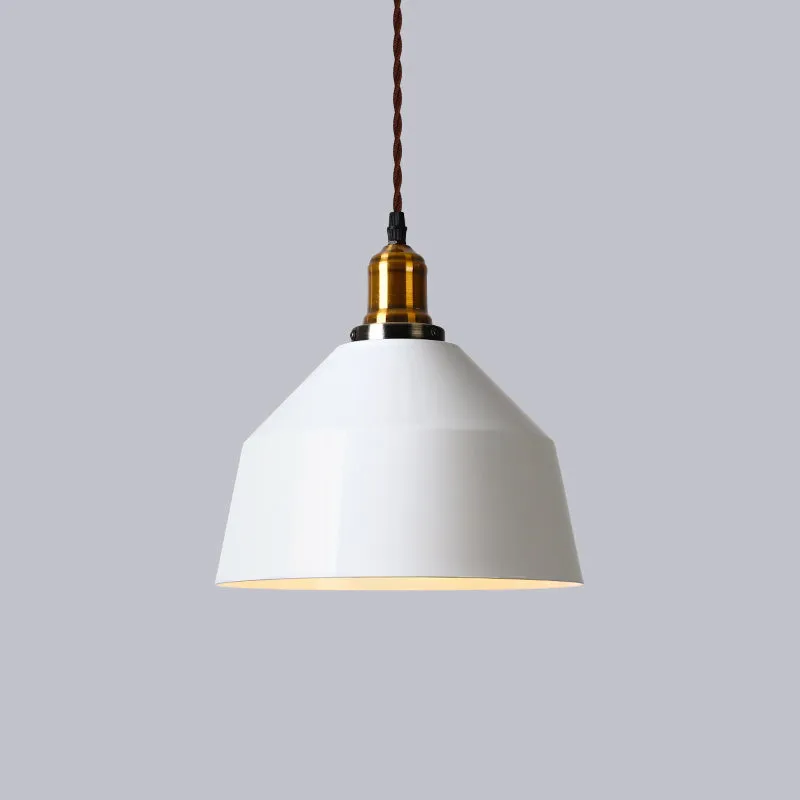 White & Brass Retro Pendant Lamp
