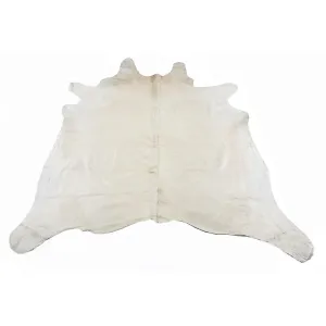 White Large Premium Cowhide Rug