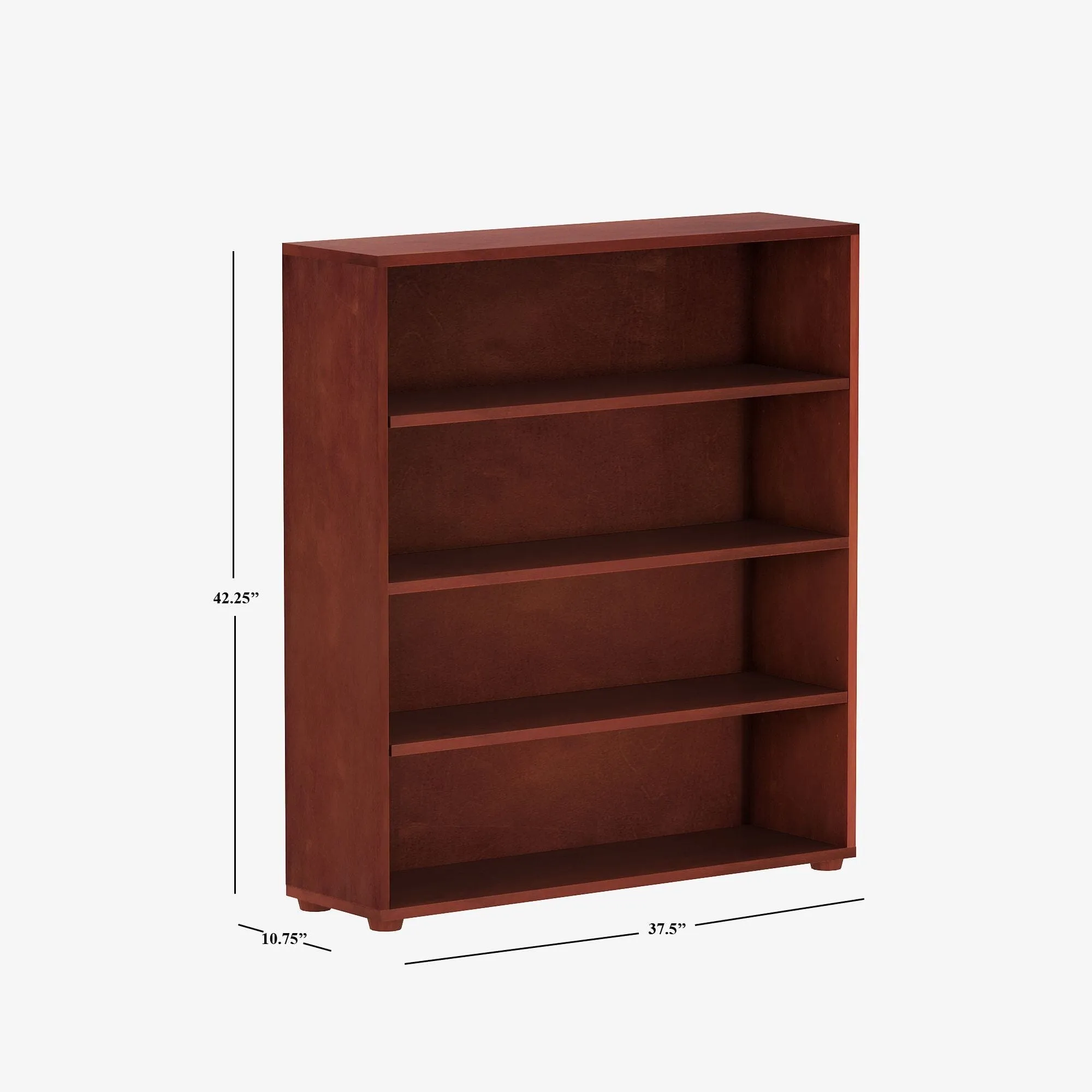 Wide 4 Shelf Bookcase