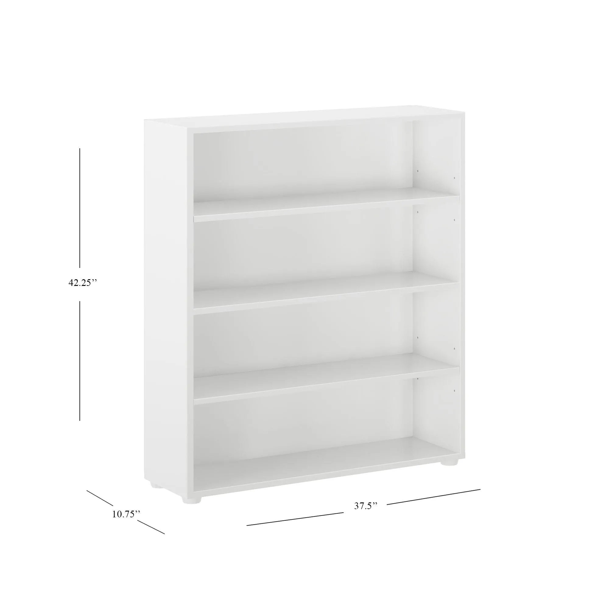 Wide 4 Shelf Bookcase