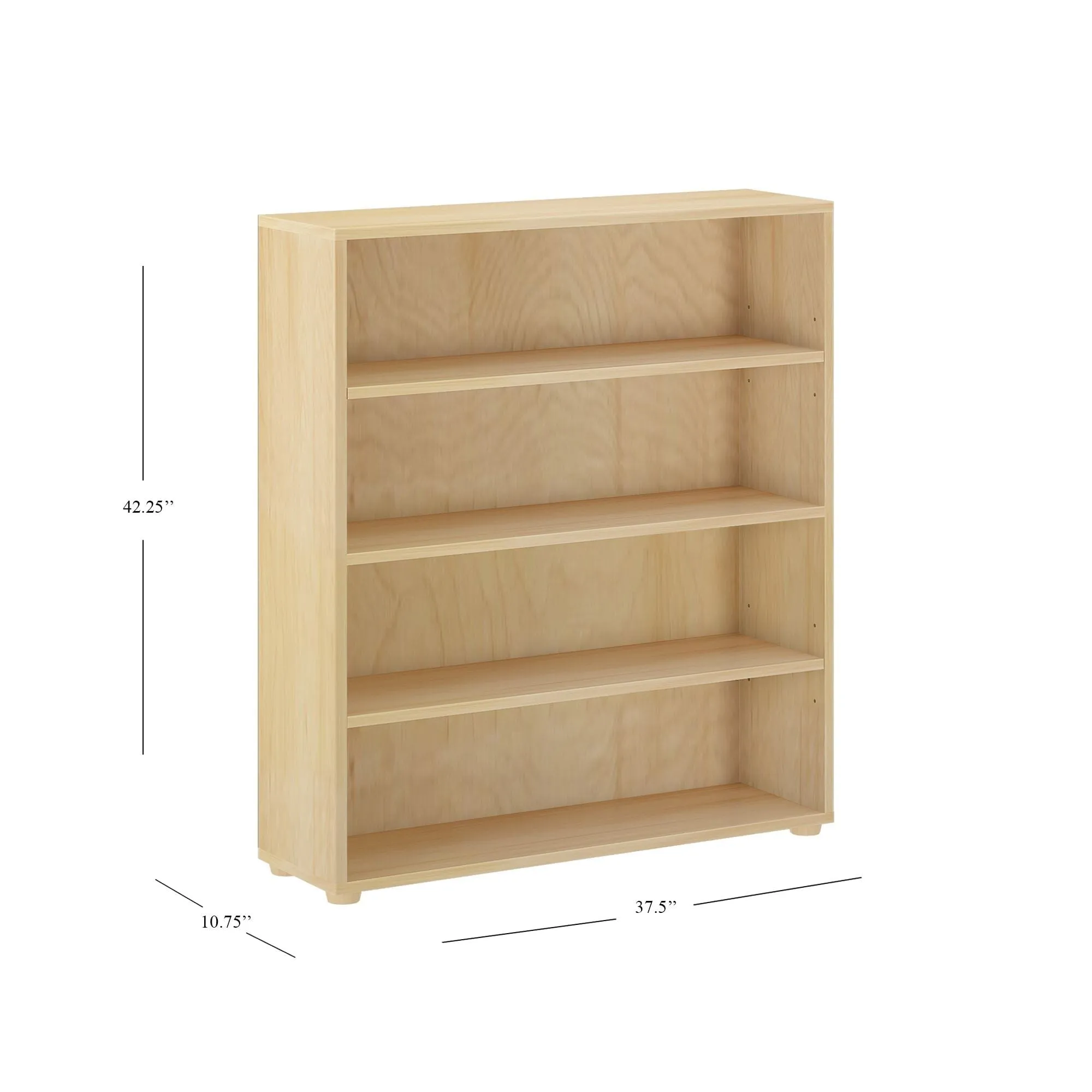 Wide 4 Shelf Bookcase