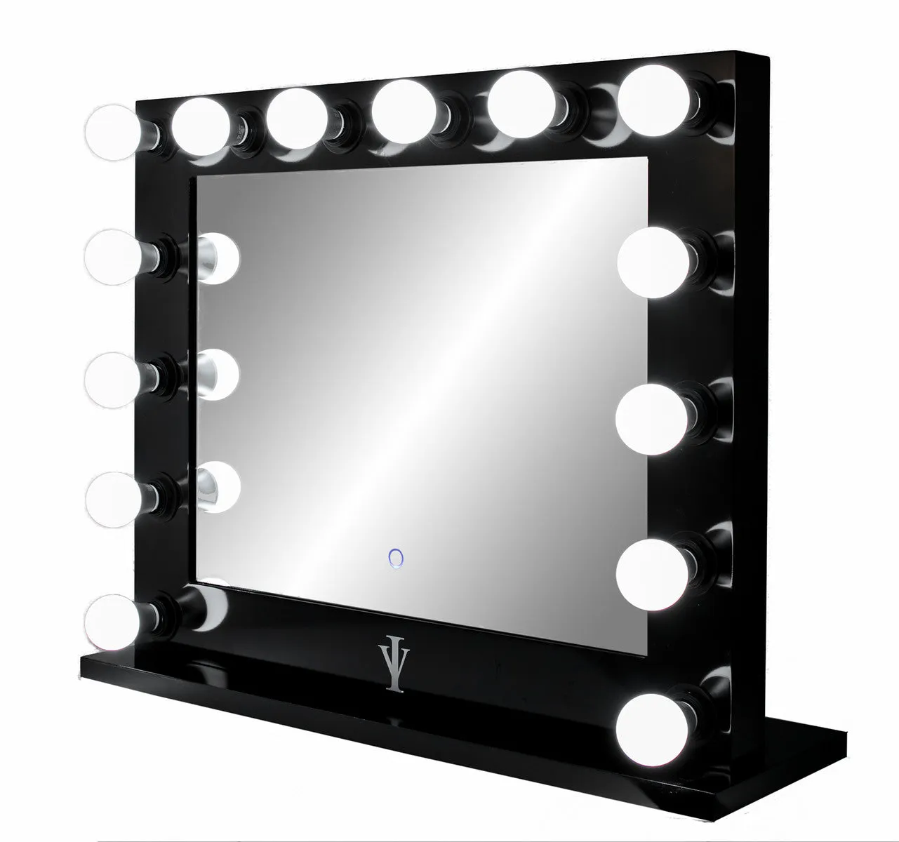 Wide Lighted Hollywood Mirror with Dimmer :: IMPACT Series