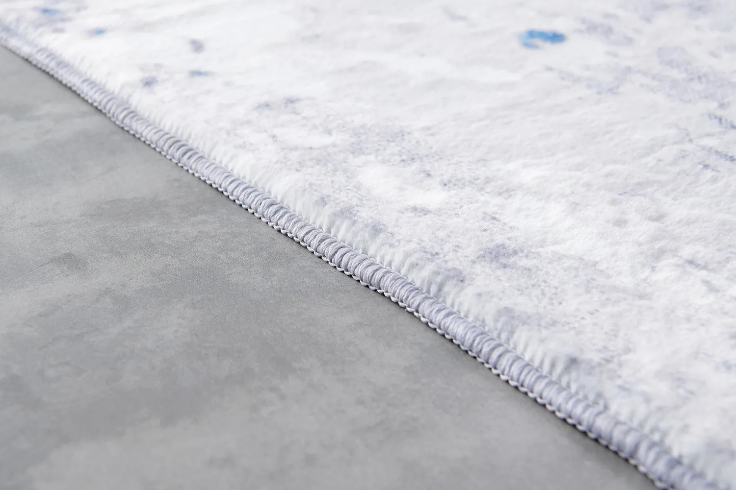 Zara Abstract Design Machine Washable Gray Blue Yellow Area Rug
