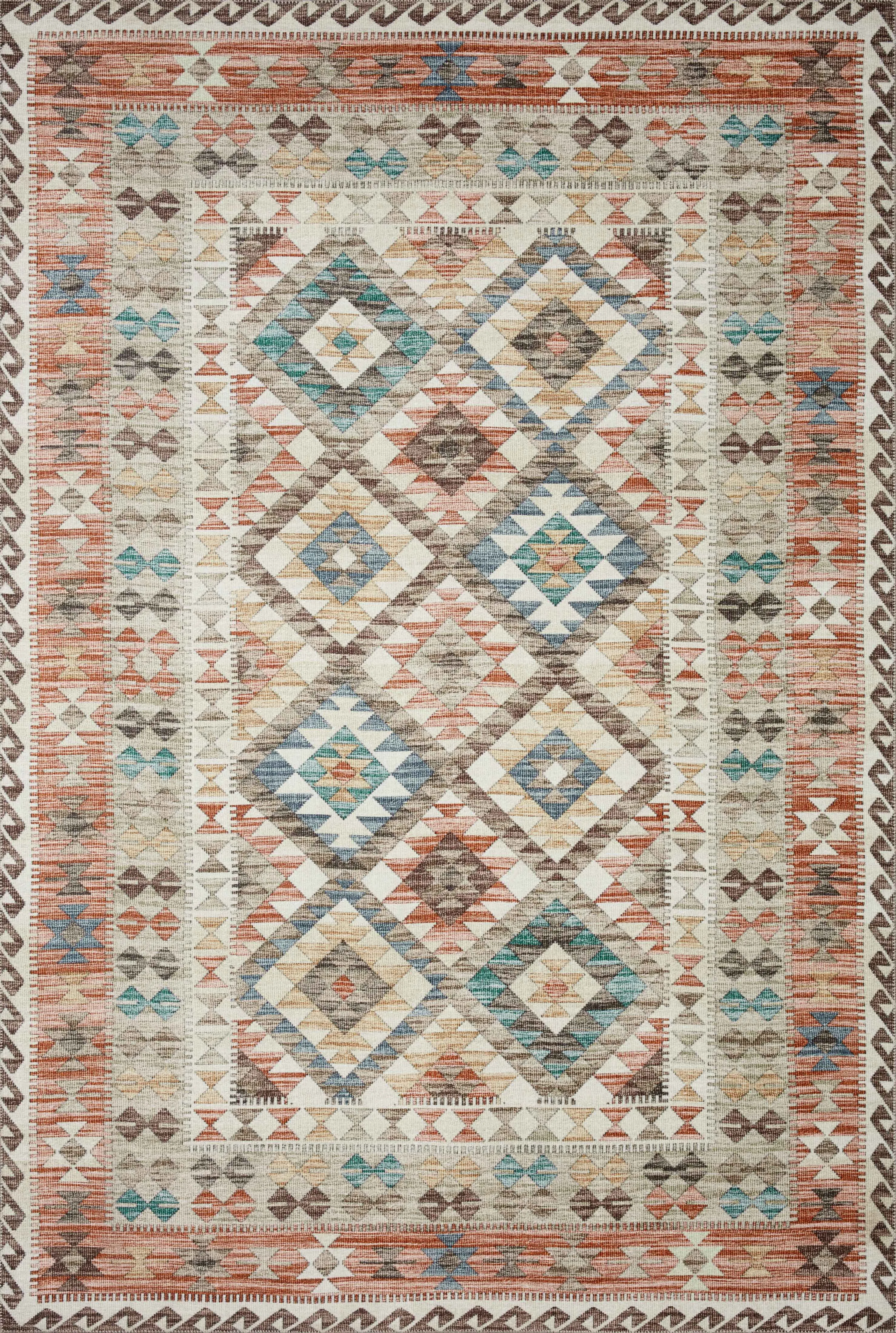 Zion Rug in Ivory & Multi